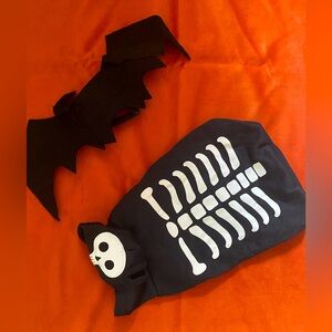 Cat/Dog skeleton costume & bat wings